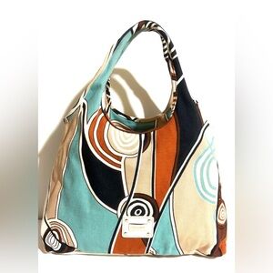 Cocoinelle  multicolor print hobo  Bag with Artistic Design